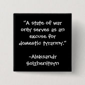 ANTI WAR QUOTE BUTTON (Voorkant)