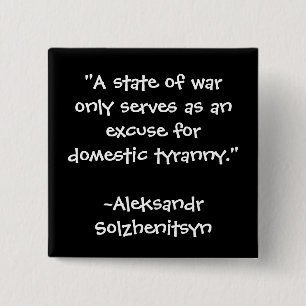 ANTI WAR QUOTE BUTTON