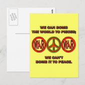 ANTI-WAR SLOGAN BRIEFKAART (Voorkant / Achterkant)