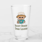 Anti-War Smart Bombs Dumb Leaders Glas (Achterkant)