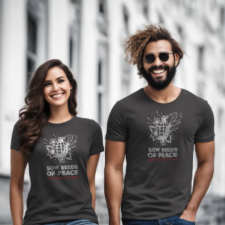 Anti-War T-shirt | Granaat & Bloem | Stop de oorlo