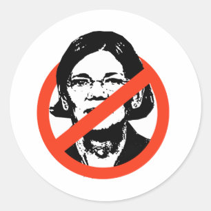 ANTI-WARREN - GEEN WARREN RONDE STICKER