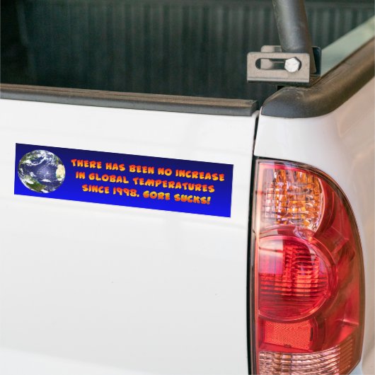 Anti-wereldwijde opwarming bumpersticker (Op Truck)