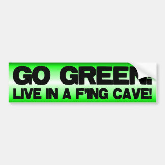 Anti-wereldwijde opwarming - ga groen! bumpersticker