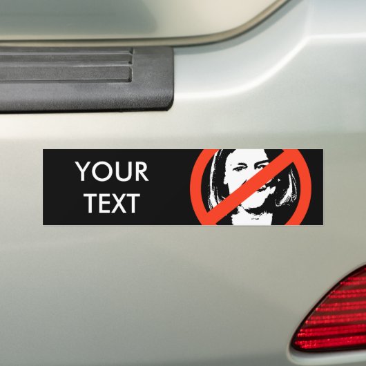 ANTI-WHITMAN/ANTI-MEG WHITMAN BUMPERSTICKER (Op auto)
