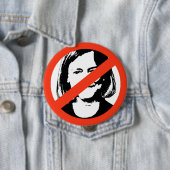 ANTI-WHITMAN/ANTI-MEG WHITMAN RONDE BUTTON 4,0 CM (In situ)