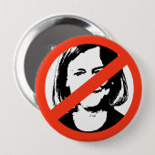 ANTI-WHITMAN/ANTI-MEG WHITMAN RONDE BUTTON 4,0 CM (Voorkant /achterkant)