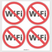 Anti-Wi-Fi vinyl sticker (Vel)