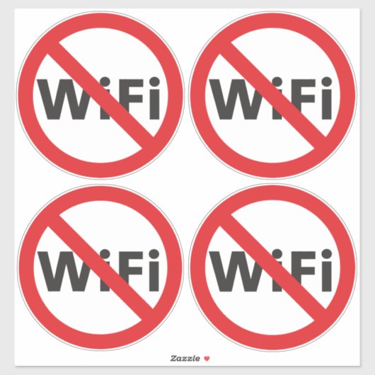 Anti-Wi-Fi vinyl sticker (Vel)