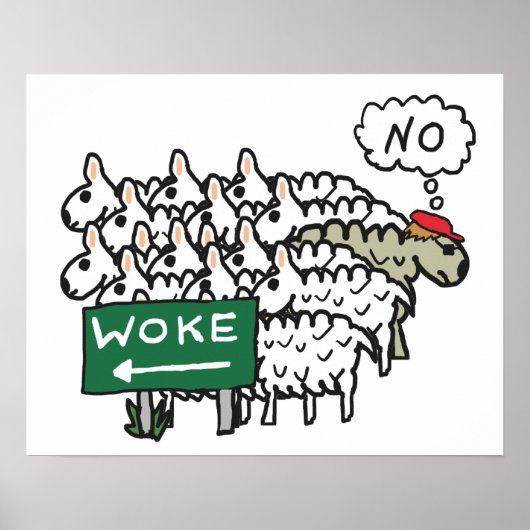 Anti Woke Poster (Voorkant)