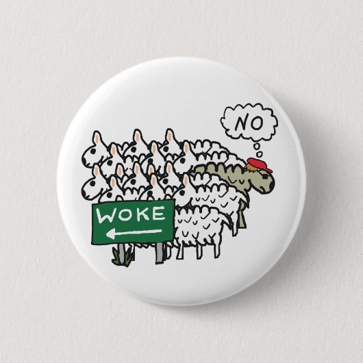 Anti Woke Ronde Button 5,7 Cm (Voorkant)