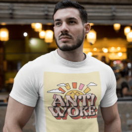 ANTI WOKE T-SHIRTS RETRO STIJLE T - SHIRTS