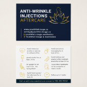 Anti - Wrinkle aftercare business card  Visitekaartje (Voorkant /achterkant)