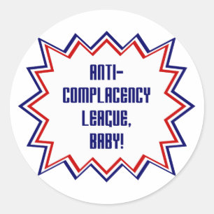 Anti-zelfgenoegzame Liga, Baby! Ronde Sticker
