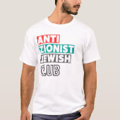 Anti-zionistische joodse club drk Mannen T-shirt (Voorkant)