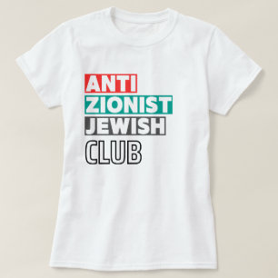 Anti-Zionistische Joodse club voor donkere vrouwen T-shirt