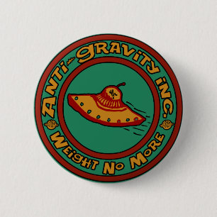 Anti-zwaartekracht, Inc. Ronde Button 5,7 Cm