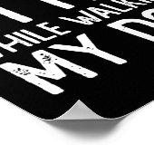 Anti zwerfvuil pick-up weinig tijdens het lopen va poster (Hoek)