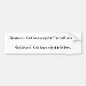 Antiabortus Bumpersticker (Voorkant)