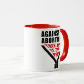 Antiabortus? Hou het zipt Mok (Voorkant rechts)