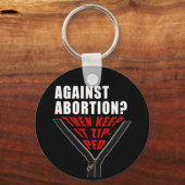 Antiabortus? Hou het zipt Sleutelhanger (Voorkant)