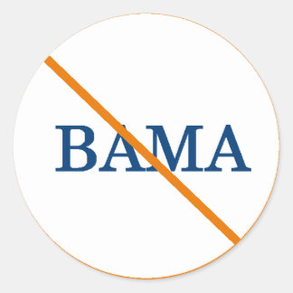 AntiBama-stickers Ronde Sticker