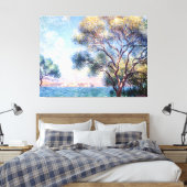 Antiben in de ochtend canvas afdruk (Insitu (Slaapkamer))