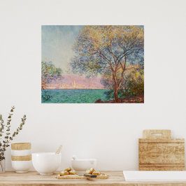 Antiben in de ochtend poster