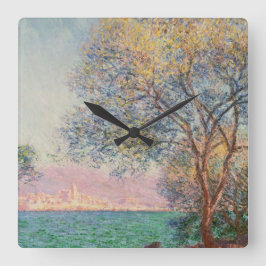 Antiben in de ochtend vierkante klok