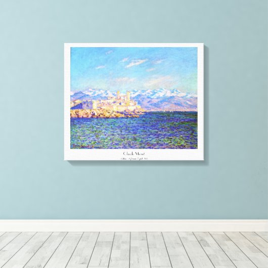 Antiben, 's middags effect, 1888 Claude Monet cool Canvas Afdruk (Insitu (Houten vloer))