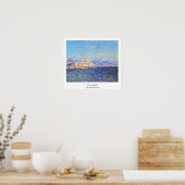 Antiben, 's middags effect, 1888 Claude Monet cool Poster (Keuken)