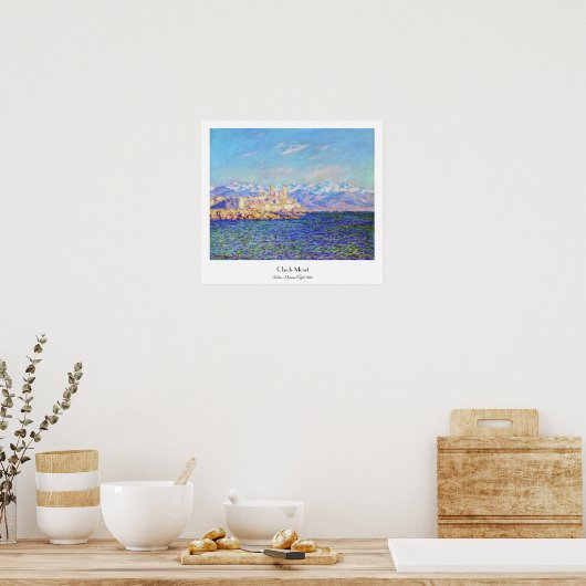 Antiben, 's middags effect, 1888 Claude Monet cool Poster (Keuken)