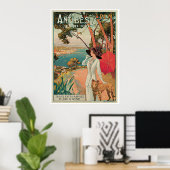 Antibes Côte d'Azur France Poster (Thuiskantoor)