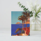 Antibes Cote d'Azur Landschap Feestdagenkaart (Staand voorkant)