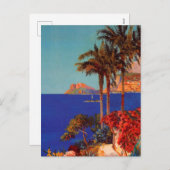 Antibes Cote d'Azur Landschap Feestdagenkaart (Voorkant / Achterkant)