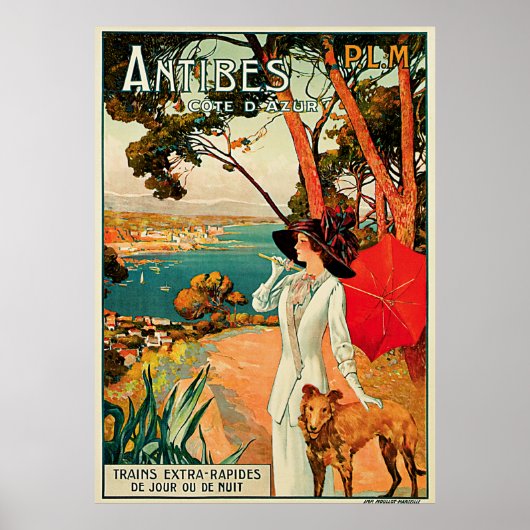 Antibes ~ Cote D'Azur Poster (Voorkant)