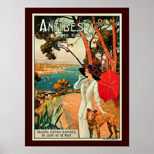 Antibes Cote D'Azur Poster (Voorkant)