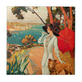 Antibes ~ Cote D'Azur Tegeltje (Voorkant)