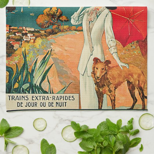 Antibes Cote D'Azur Theedoek (Gevouwen)