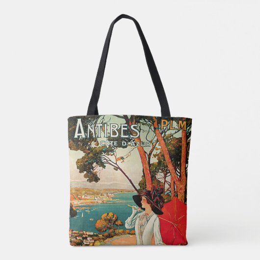 Antibes Cote D'Azur Tote Bag (Achterkant)