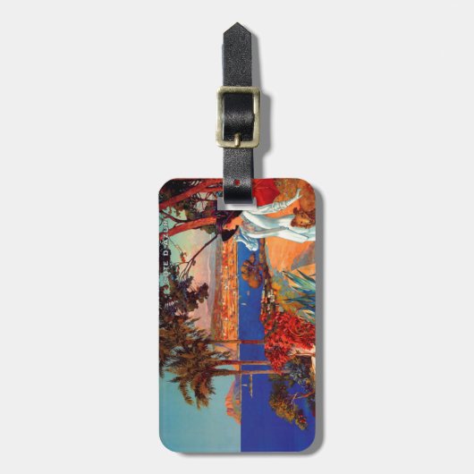  antibes Cote D'Azur Travel Bagagelabel (Voorkant verticaal)