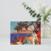  Antibes Cote d'Azur Travel Briefkaart (Staand voorkant)