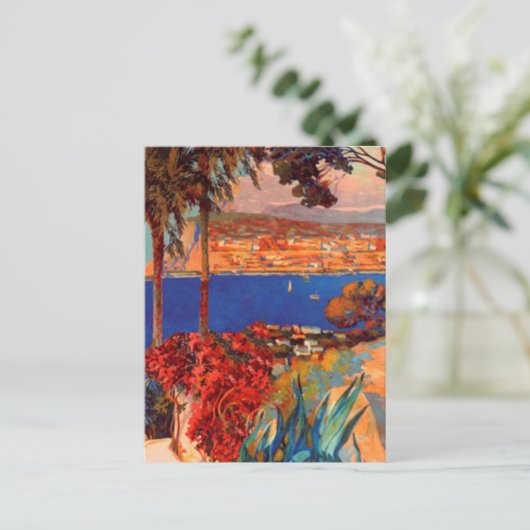  antibes Cote D'Azur Travel Briefkaart (Staand voorkant)