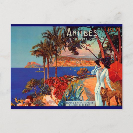 antibes Cote D'Azur Travel Briefkaart (Voorkant)