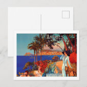  antibes Cote D'Azur Travel Feestdagenkaart (Voorkant / Achterkant)