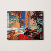  antibes Cote D'Azur Travel Illustration Legpuzzel (Horizontaal)