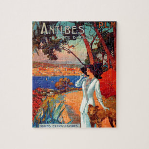 antibes Cote D'Azur Travel Illustration Legpuzzel