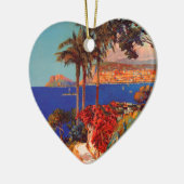  antibes Cote D'Azur Travel Keramisch Ornament (Links)