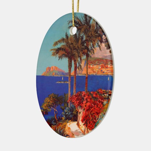  antibes Cote D'Azur Travel Keramisch Ornament (Links)
