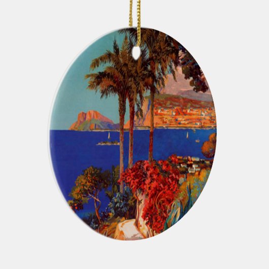  antibes Cote D'Azur Travel Keramisch Ornament (Rechts)